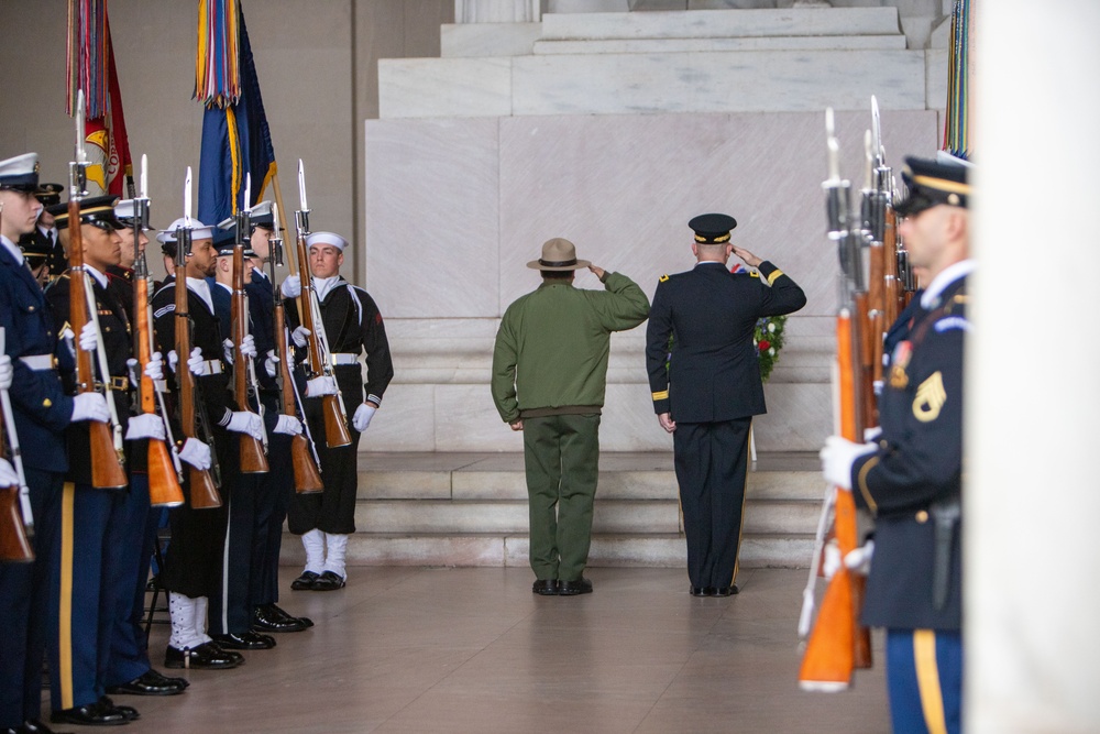 Lincoln Memorial Wreath Laying Ceremony, February 12, 2024