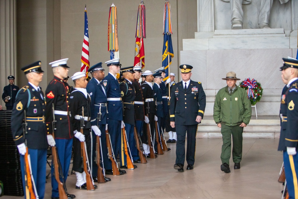 Lincoln Memorial Wreath Laying Ceremony, February 12, 2024