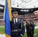 Joint Armed Forces Color Guard Presents the Colors Before Super Bowl LVIII