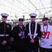 Joint Armed Forces Color Guard Presents the Colors Before Super Bowl LVIII