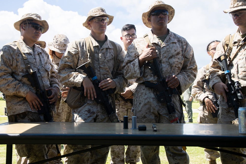 Fire in the Hole: Marines with HQBN MCBH Observe Demolition Demonstration