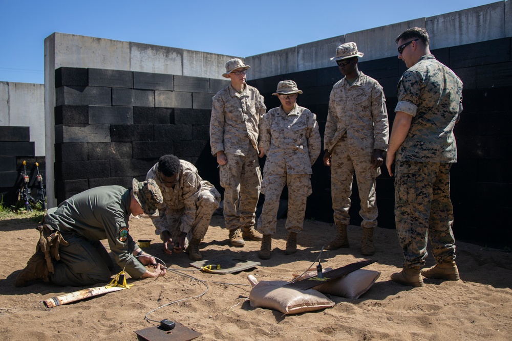 Fire in the Hole: Marines with HQBN MCBH Observe Demolition Demonstration