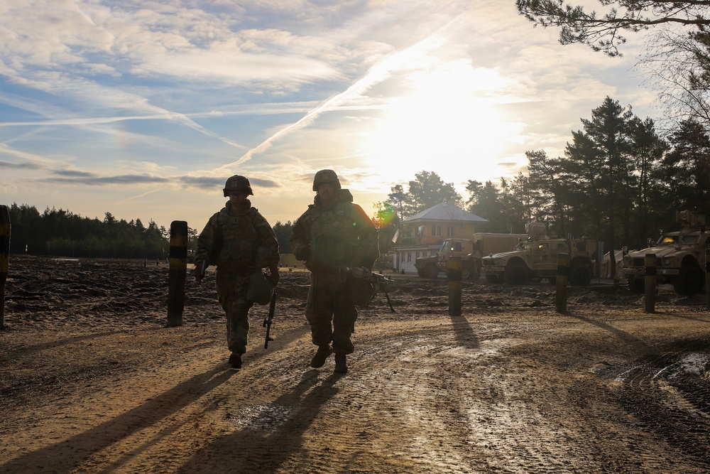 Task Force Provider Soldiers participate in a convoy live fire exercise