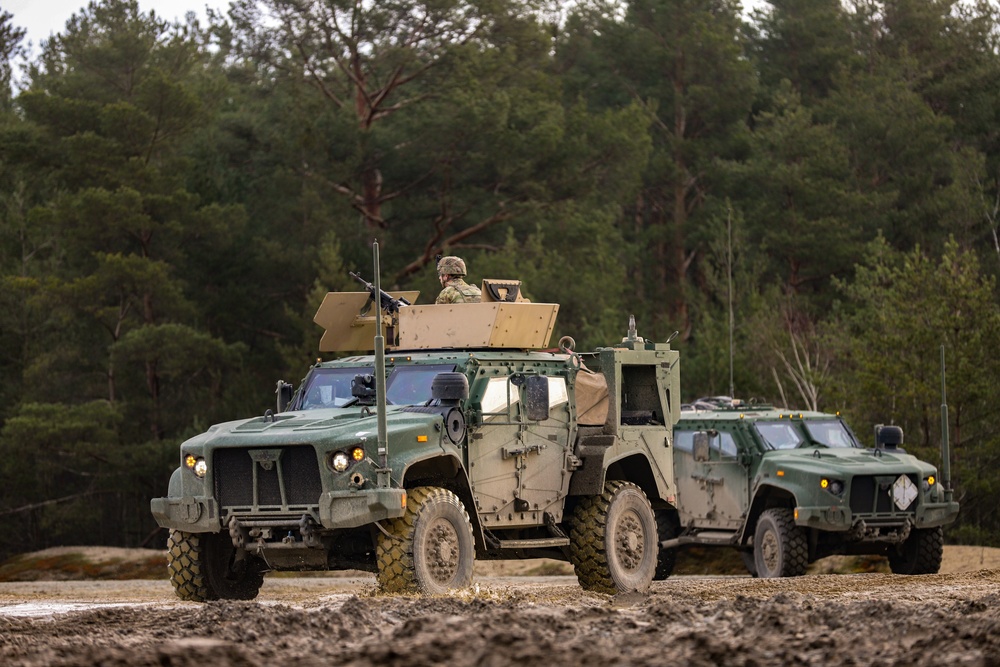 Task Force Provider Soldiers participate in a convoy live fire exercise