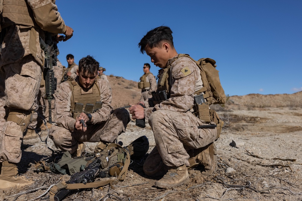 2nd Bn., 4th Marines conducts movement to contact range during SLTE