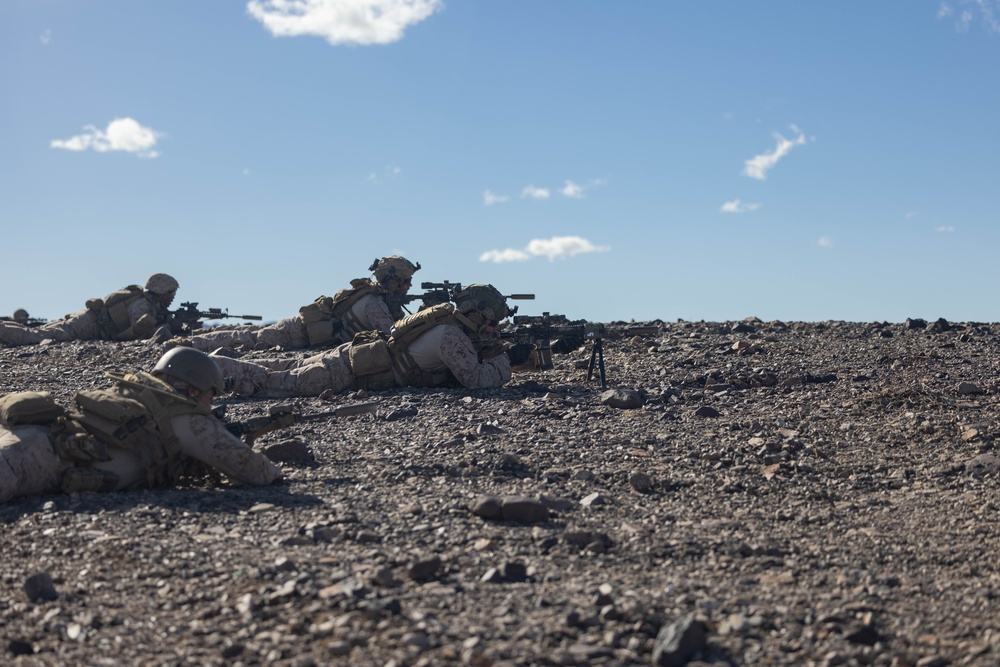 2nd Bn., 4th Marines conducts movement to contact range during SLTE