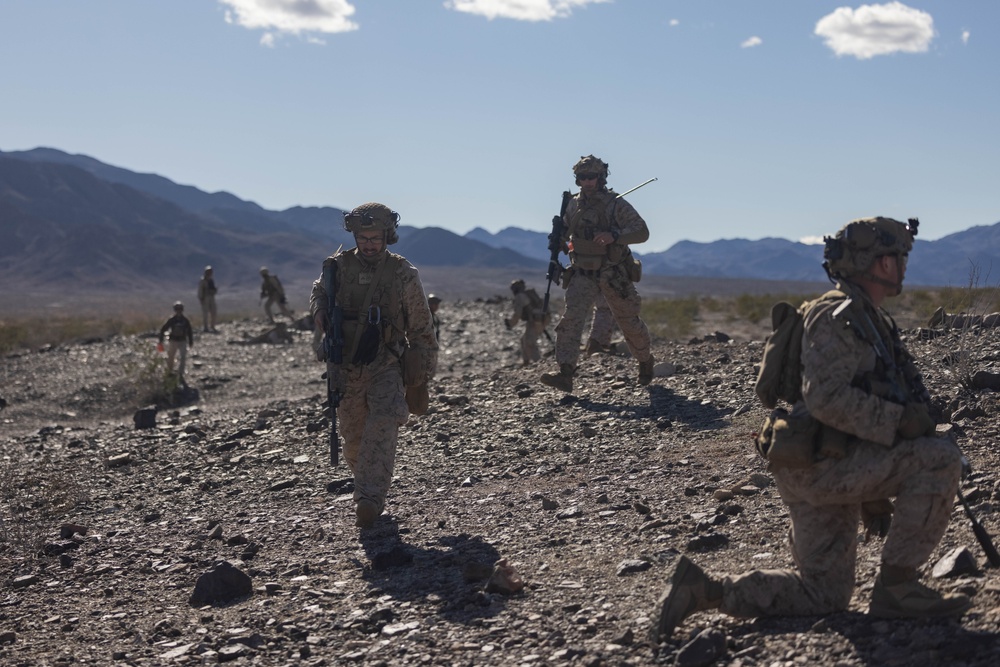 2nd Bn., 4th Marines conducts movement to contact range during SLTE