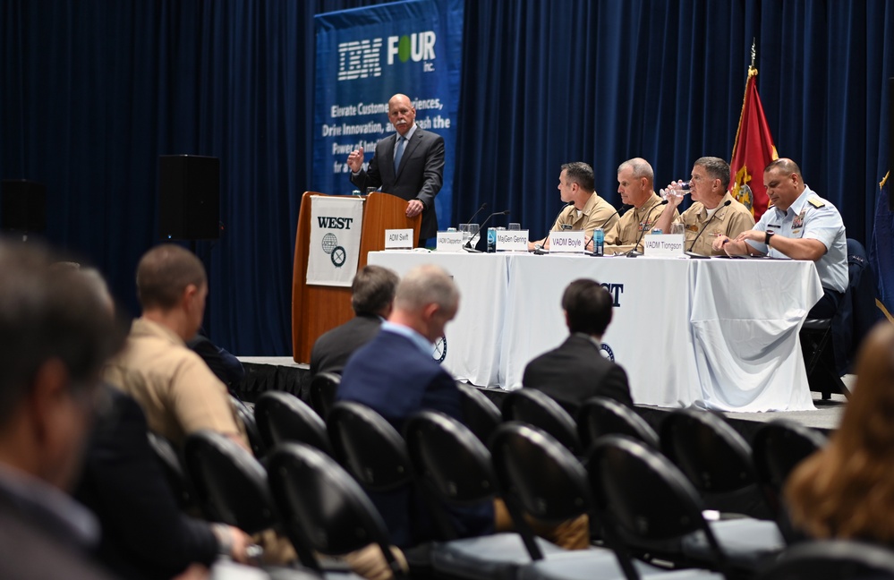 Coast Guard Pacific Area commander speaks at the 2024 West conference in San Diego