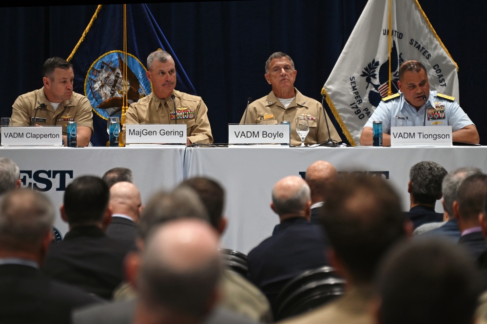 Coast Guard Pacific Area commander speaks at the 2024 West conference in San Diego