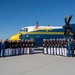 Fat Albert Flies Over Silent Drill Platoon