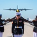 Fat Albert Flies Over Silent Drill Platoon