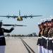 Fat Albert Flies Over Silent Drill Platoon