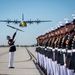 Fat Albert Flies Over Silent Drill Platoon