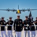 Fat Albert Flies Over Silent Drill Platoon