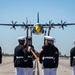 Fat Albert Flies Over Silent Drill Platoon