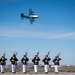 Fat Albert Flies Over Silent Drill Platoon