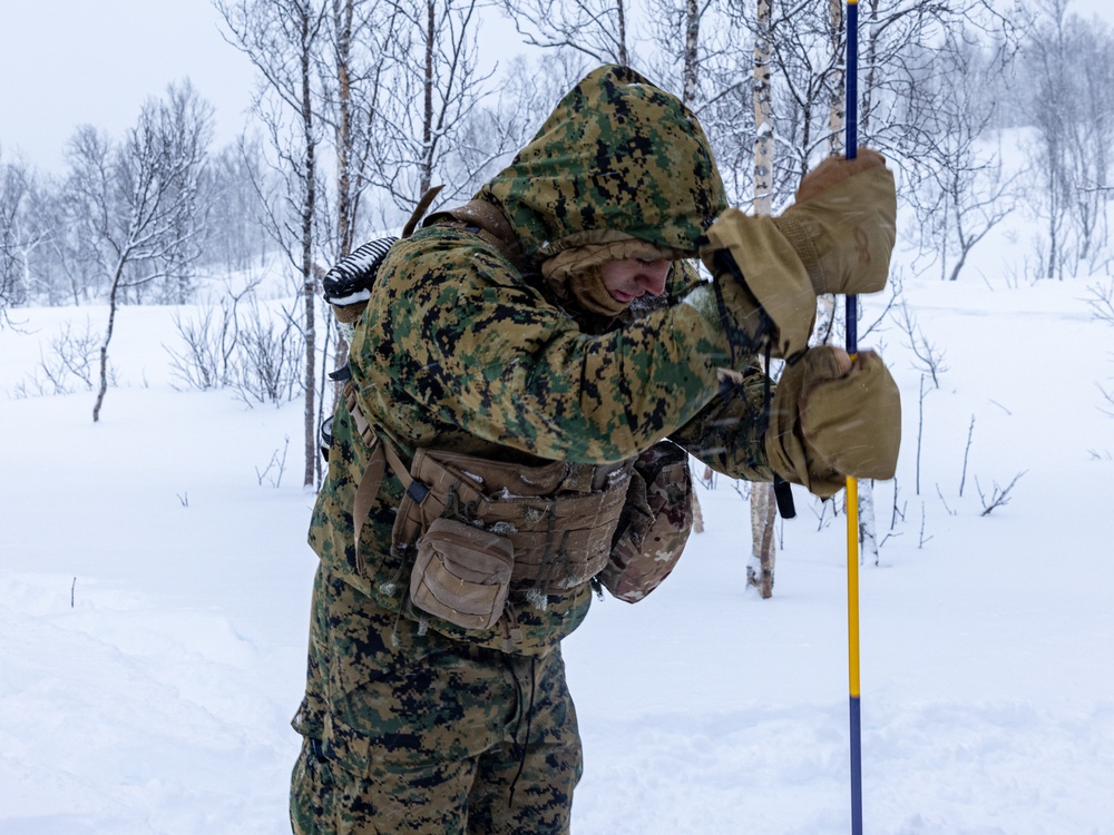 1st Battalion, 2nd Marine Regiment in Cold Weather Training during Nordic Response 24 in Norway