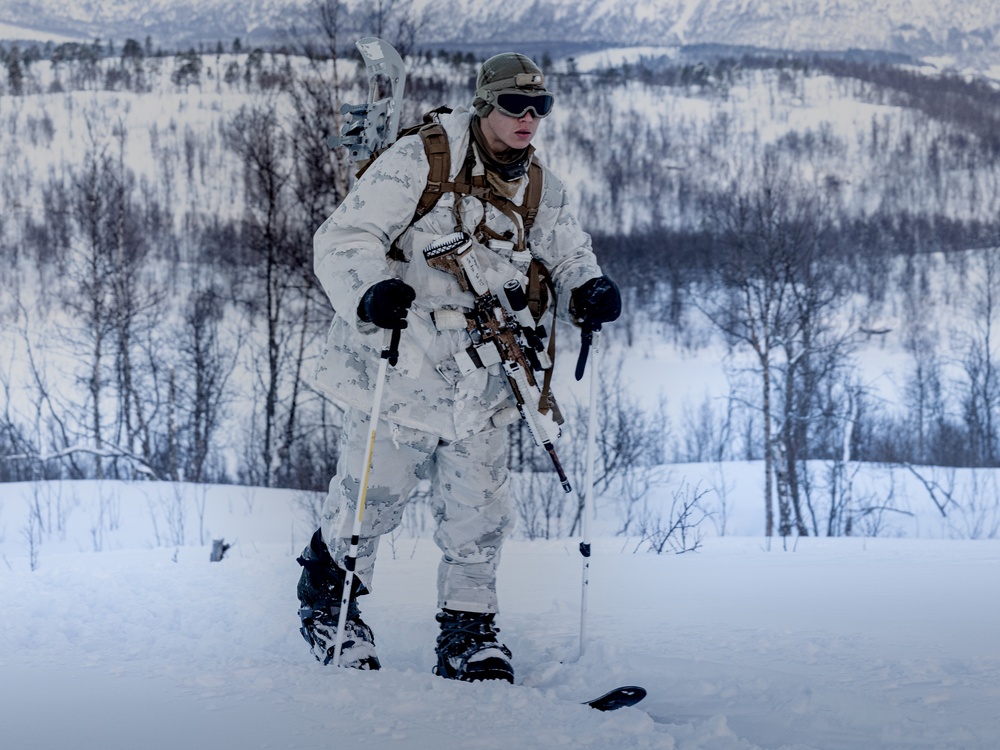 1st Battalion, 2nd Marine Regiment in Cold Weather Training during Nordic Response 24 in Norway