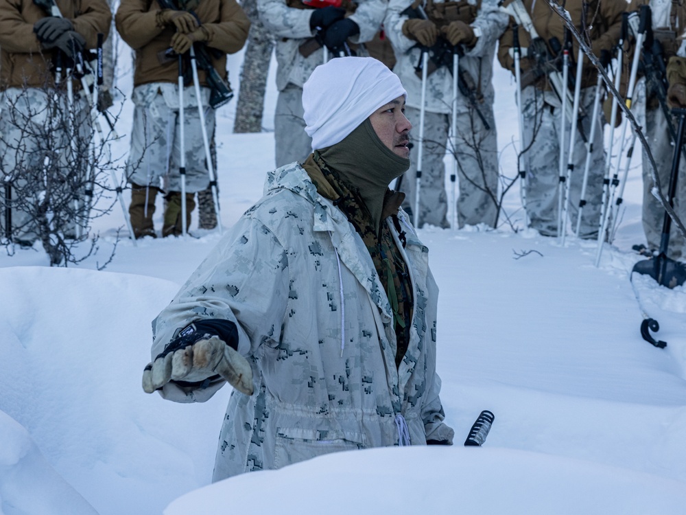 1st Battalion, 2nd Marine Regiment in Cold Weather Training during Nordic Response 24 in Norway