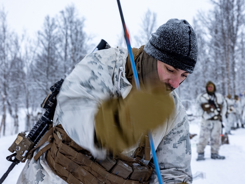 1st Battalion, 2nd Marine Regiment in Cold Weather Training during Nordic Response 24 in Norway