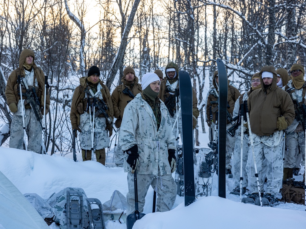 1st Battalion, 2nd Marine Regiment in Cold Weather Training during Nordic Response 24 in Norway