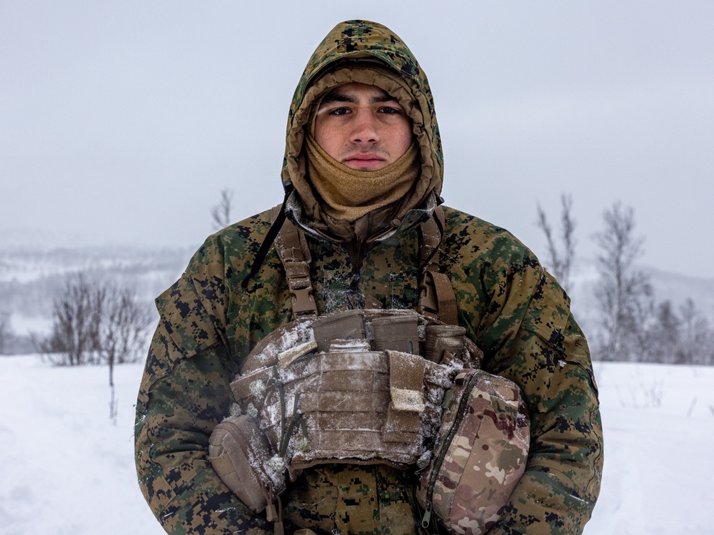 1st Battalion, 2nd Marine Regiment in Cold Weather Training during Nordic Response 24 in Norway