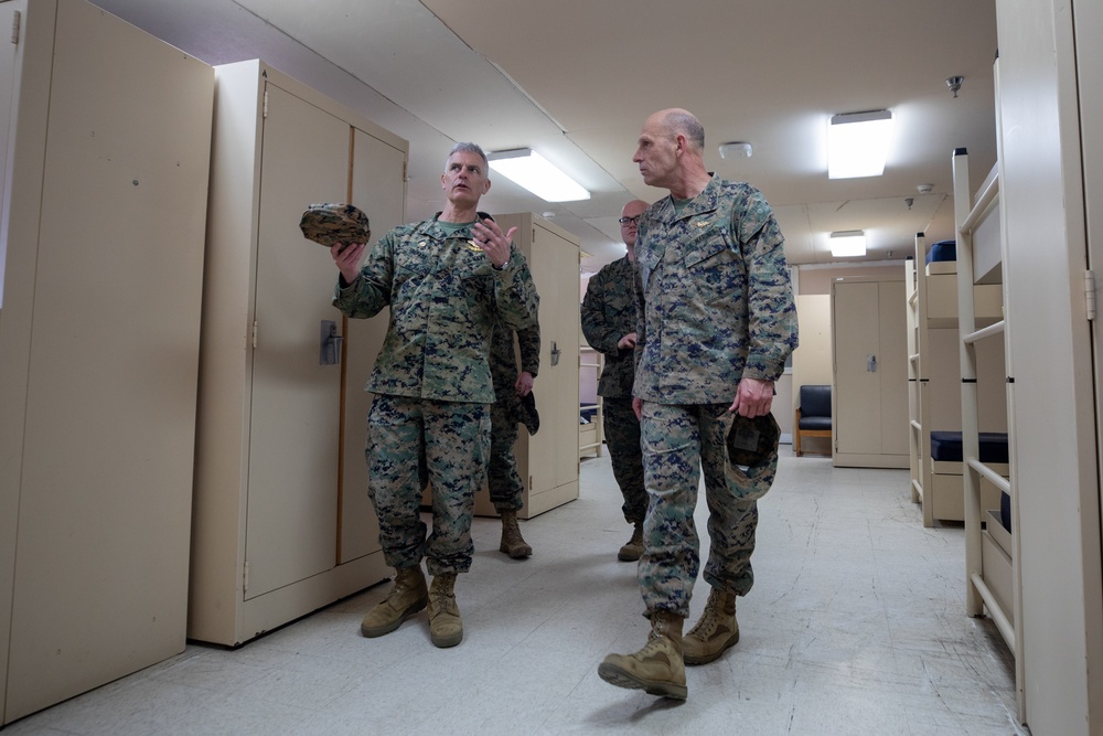 Training and Education Command commanding general visits Marine Corps Combat Service Support Schools