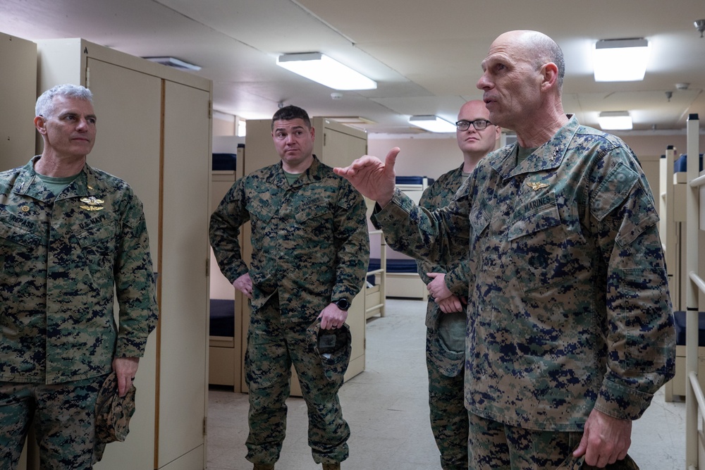 Training and Education Command commanding general visits Marine Corps Combat Service Support Schools