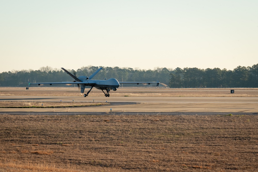 U.S. Air Force MQ-9 Reaper lands at Shaw for the first time ever