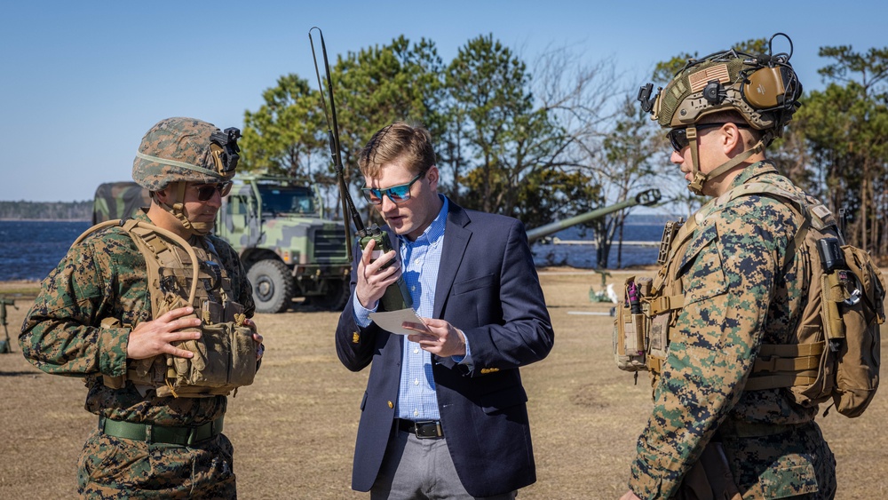 10th Marine Regiment Static Display for Members of the U.S. Senate