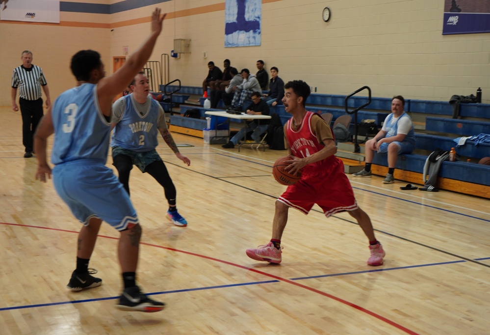 Intramural basketball at NWS Yorktown