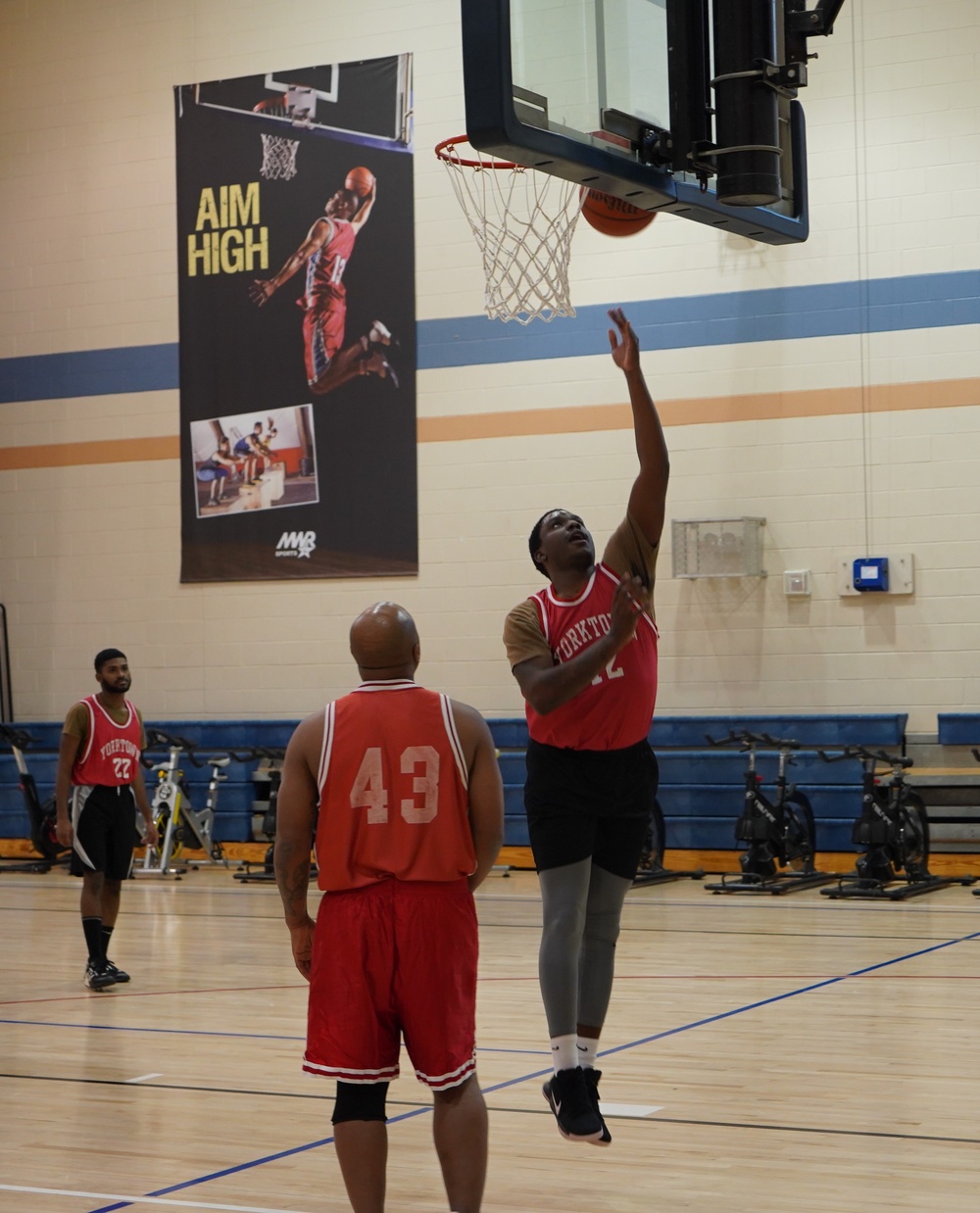 Intramural basketball at NWS Yorktown