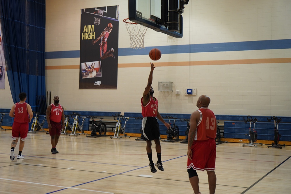 Intramural basketball at NWS Yorktown