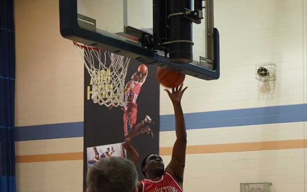 Intramural basketball at NWS Yorktown