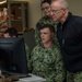 Adm. Daryl Caudle observes final testing of NMRO system at NIWC Atlantic performed by USS Mitscher Sailors.