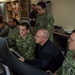 Adm. Daryl Caudle observes final testing of NMRO system at NIWC Atlantic performed by USS Mitscher Sailors.