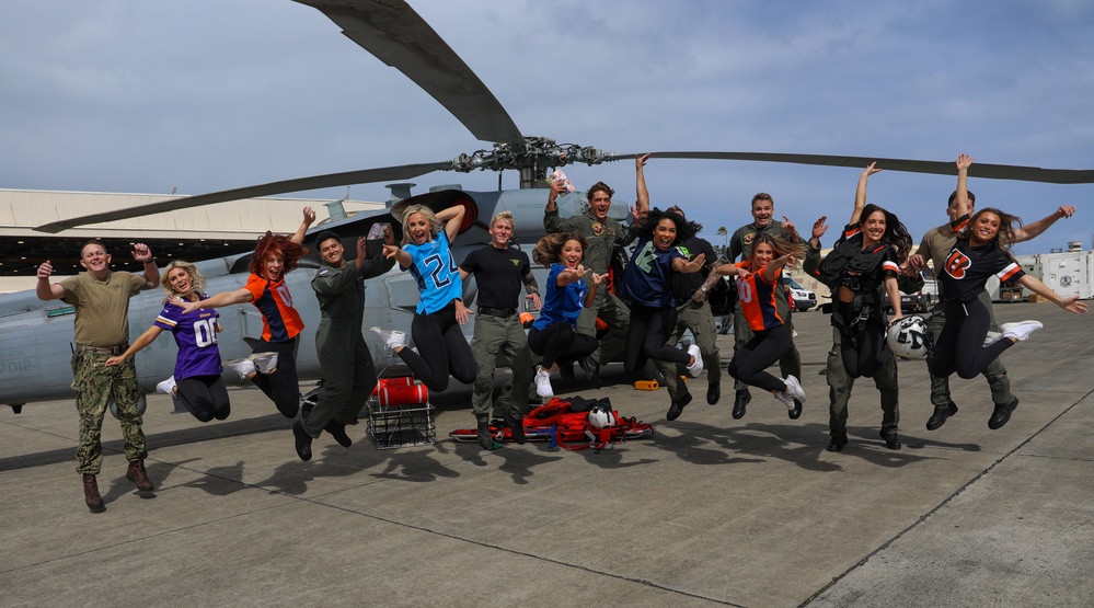 NFL Cheerleaders Touchdown in MCBH: Marines and Family Excited for NFL Pro Blitz Tour 2024