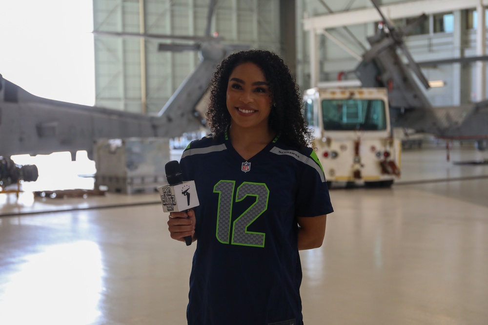 NFL Cheerleaders Touchdown in MCBH: Marines and Family Excited for NFL Pro Blitz Tour 2024
