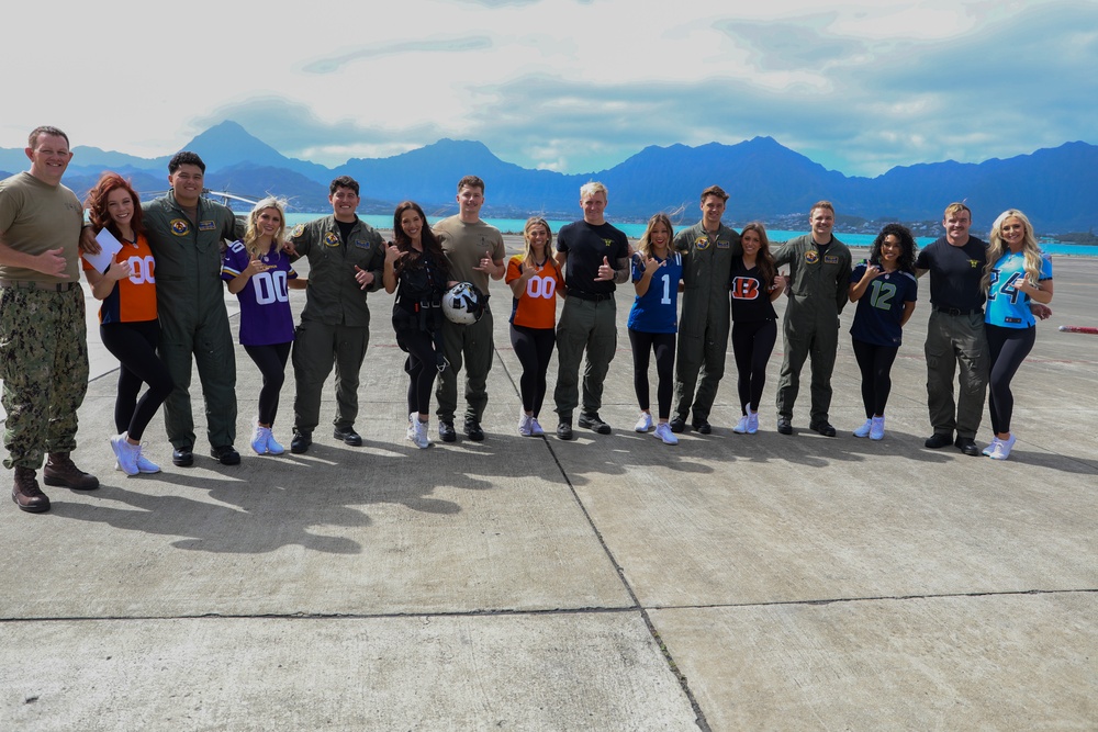 NFL Cheerleaders Touchdown in MCBH: Marines and Family Excited for NFL Pro Blitz Tour 2024