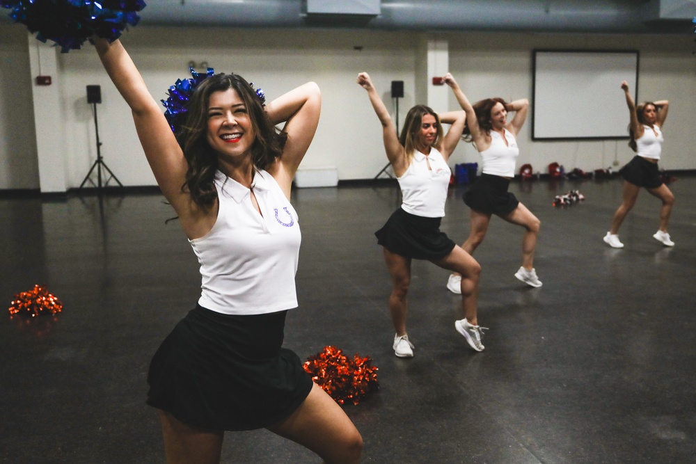 NFL Cheerleaders Touchdown in MCBH: Marines and Family Excited for NFL Pro Blitz Tour 2024