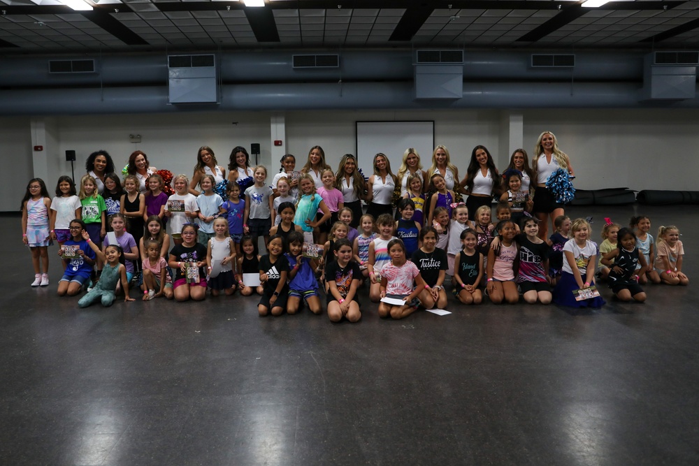 NFL Cheerleaders Touchdown in MCBH: Marines and Family Excited for NFL Pro Blitz Tour 2024