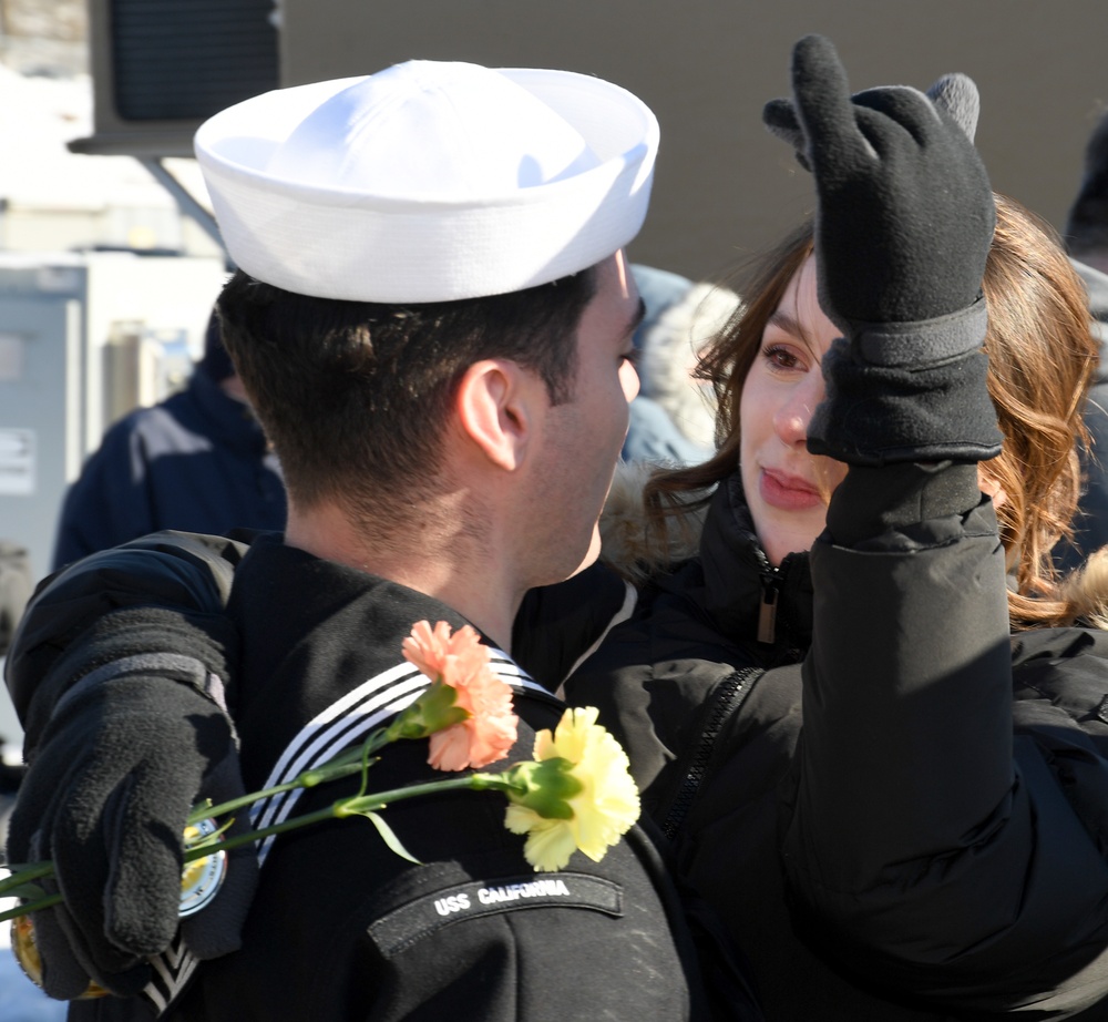 USS California returns from deployment