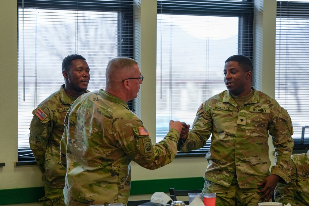 Army G-9 senior enlisted advisor, Sgt. Maj. Michael J. Perry visits Fort Bliss