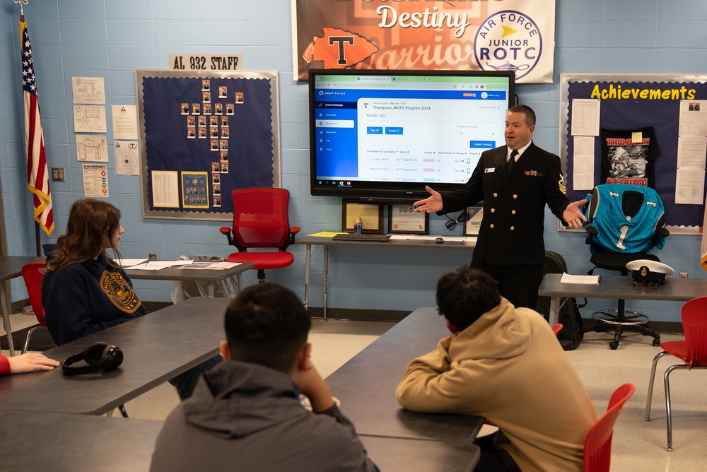 United States Navy Band conducts music outreach at Thompson High School (Alabaster, Alabama)