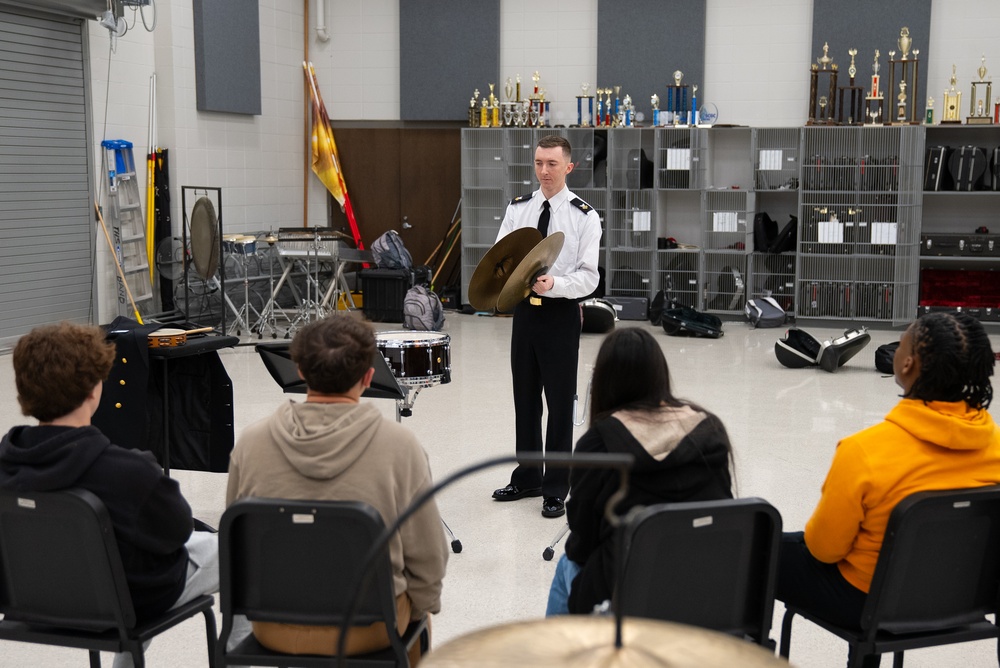 United States Navy Band conducts music outreach at Thompson High School (Alabaster, Alabama)