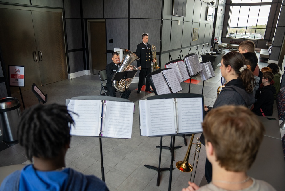 United States Navy Band conducts music outreach at Thompson High School (Alabaster, Alabama)