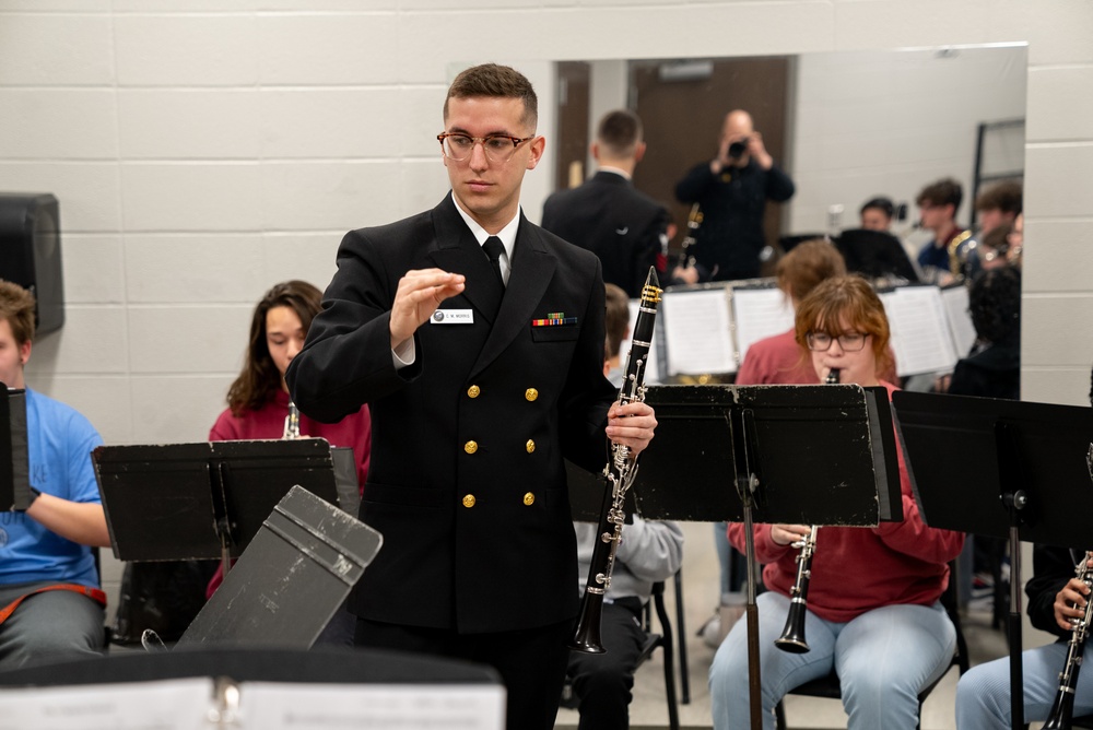 United States Navy Band conducts music outreach at Thompson High School (Alabaster, Alabama)