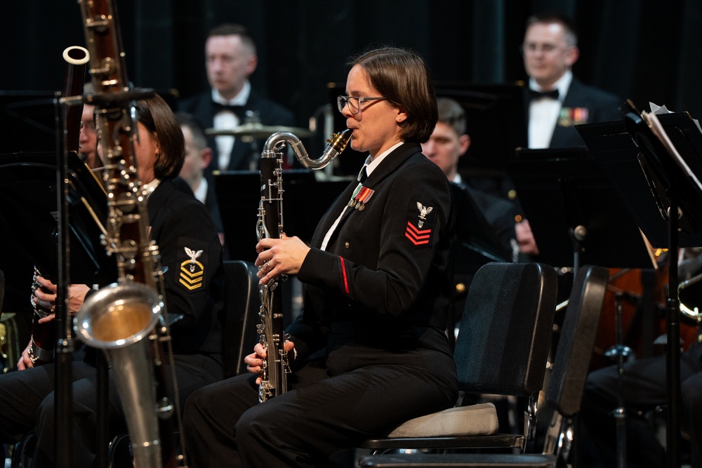 United States Navy Band performs at Huntsville High School