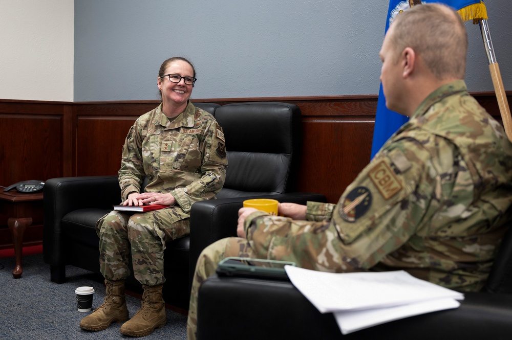 Maj. Gen. Stacy J. Huser visits Kirtland