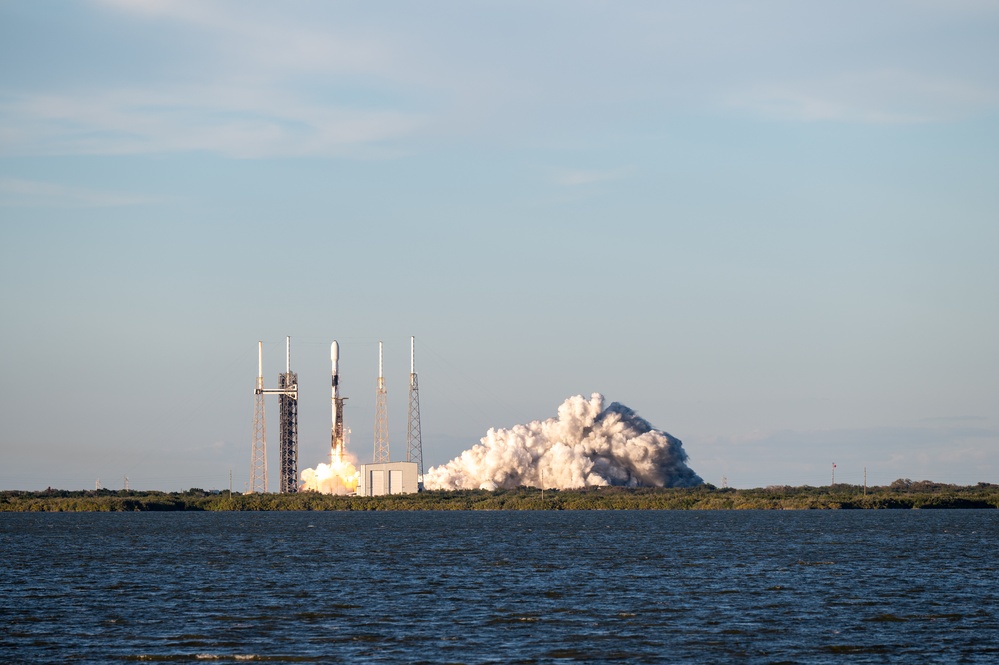 USSF-124 lifts off